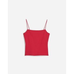 Madewell Pink Ribbed Square Neck Tank